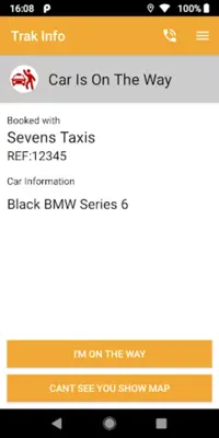 Sevens Taxis android App screenshot 1