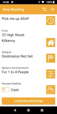 Sevens Taxis android App screenshot 2